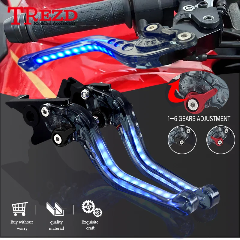 Motorcycle CNC Short Handle Levers For K1600GT K1600GTL 2011-2015 2016 Always On Turn Signal Light Adjustable Brake Clutch Grips