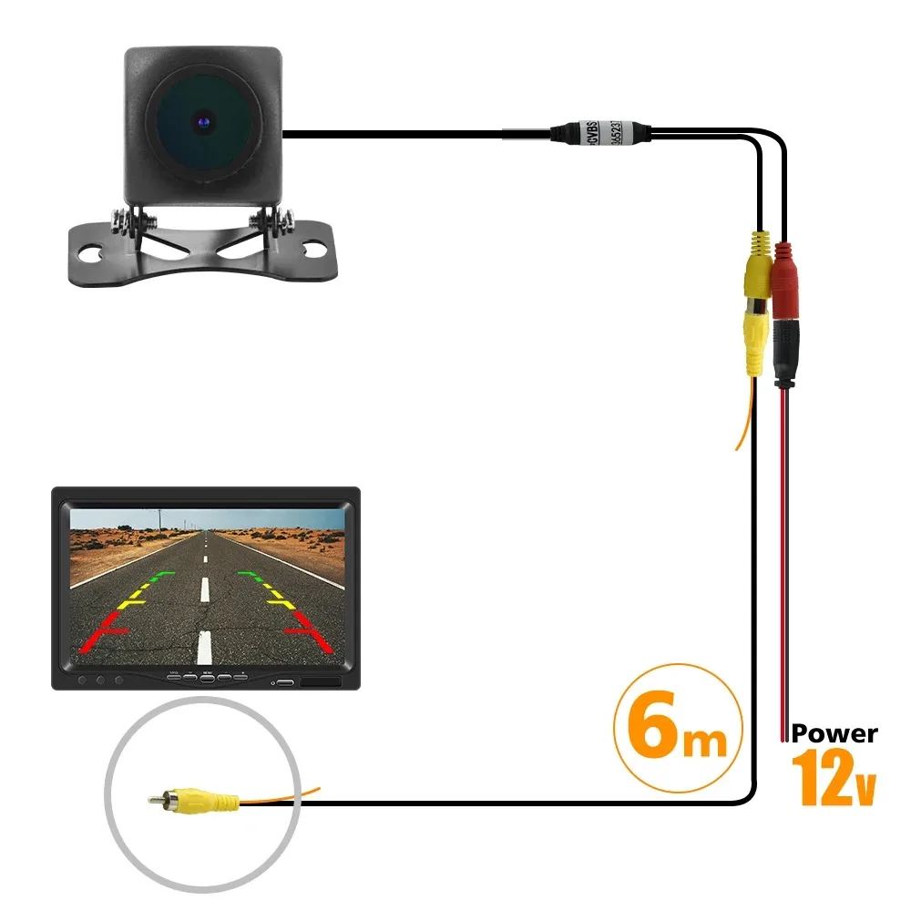 5V 12V Groothoek Hd Auto Achteruitkijkcamera Achteruitkijkcamera Videovoertuigcamera Back-Up Achteruitrijcamera Nachtzicht Parkeercamera