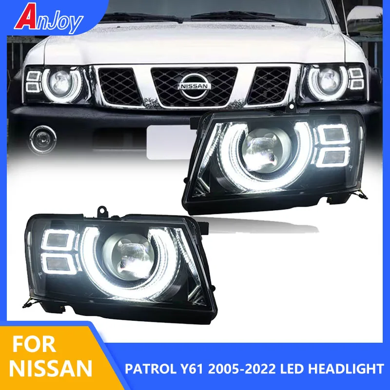 

Car Styling Head Lamp for Nissan Patrol Y61 LED Headlight 2005-2022 Headlights Y61 DRL Turn Signal High Auto Accessories