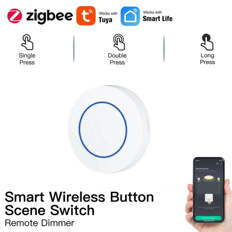 Commutateur de scène intelligent sans fil, bouton Tuya Zigbee, commutateur de liaison intelligent, tournesol, fonctionne avec des accessoires de vie intelligente