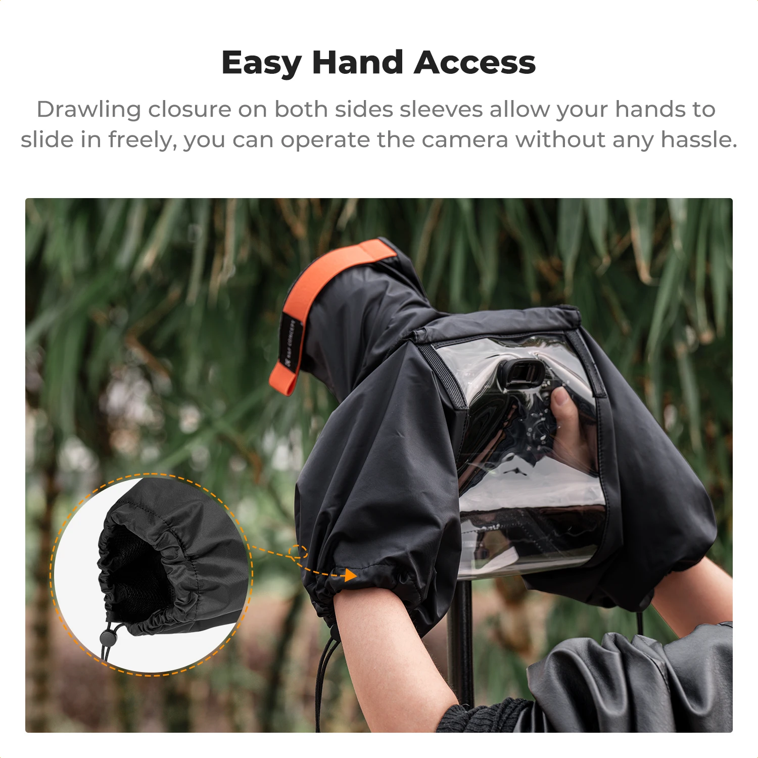 K & F Concept Clear View дождевик для камеры водонепроницаемый плащ дождевик аксессуары для DSLR-камеры для Canon Nikon Sony дождевик