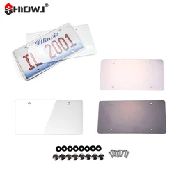 Clear Anti-Speed Red Light Toll Camera Stopper Plate Photo License Protective Cover Plate Frame Reflective Holder Decoration