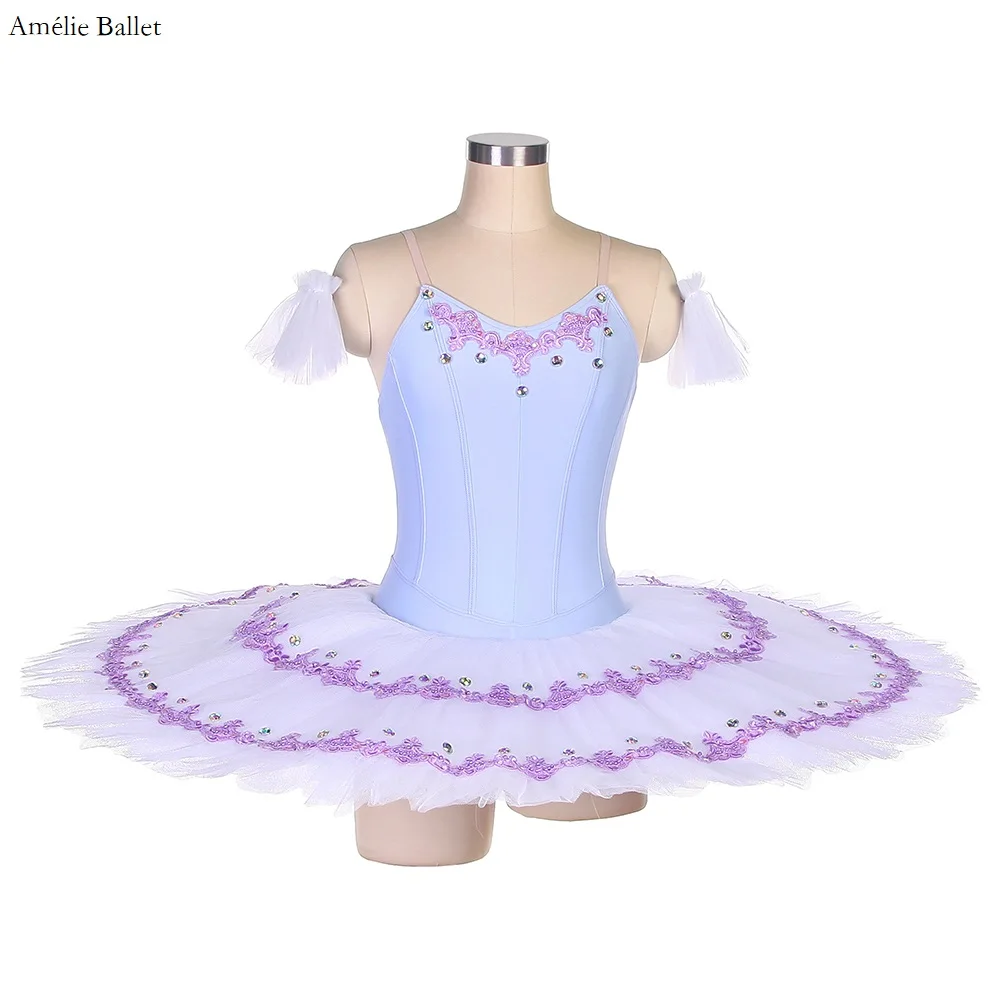 

BLL409 Pale Purple/Lilac Pre-Professional Classical Ballet Dance Tutu Solo Dance Pancake Tutus Girls & Women Ballerina Dresses