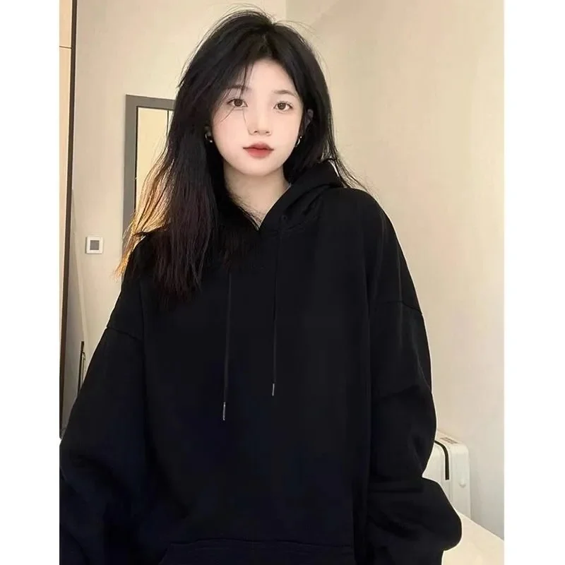 

plus Size 300 Pou American Retro Hoodie Women Spring Autumn Loose Small Design Sense Outerwear Comfortable Casual Streetwear