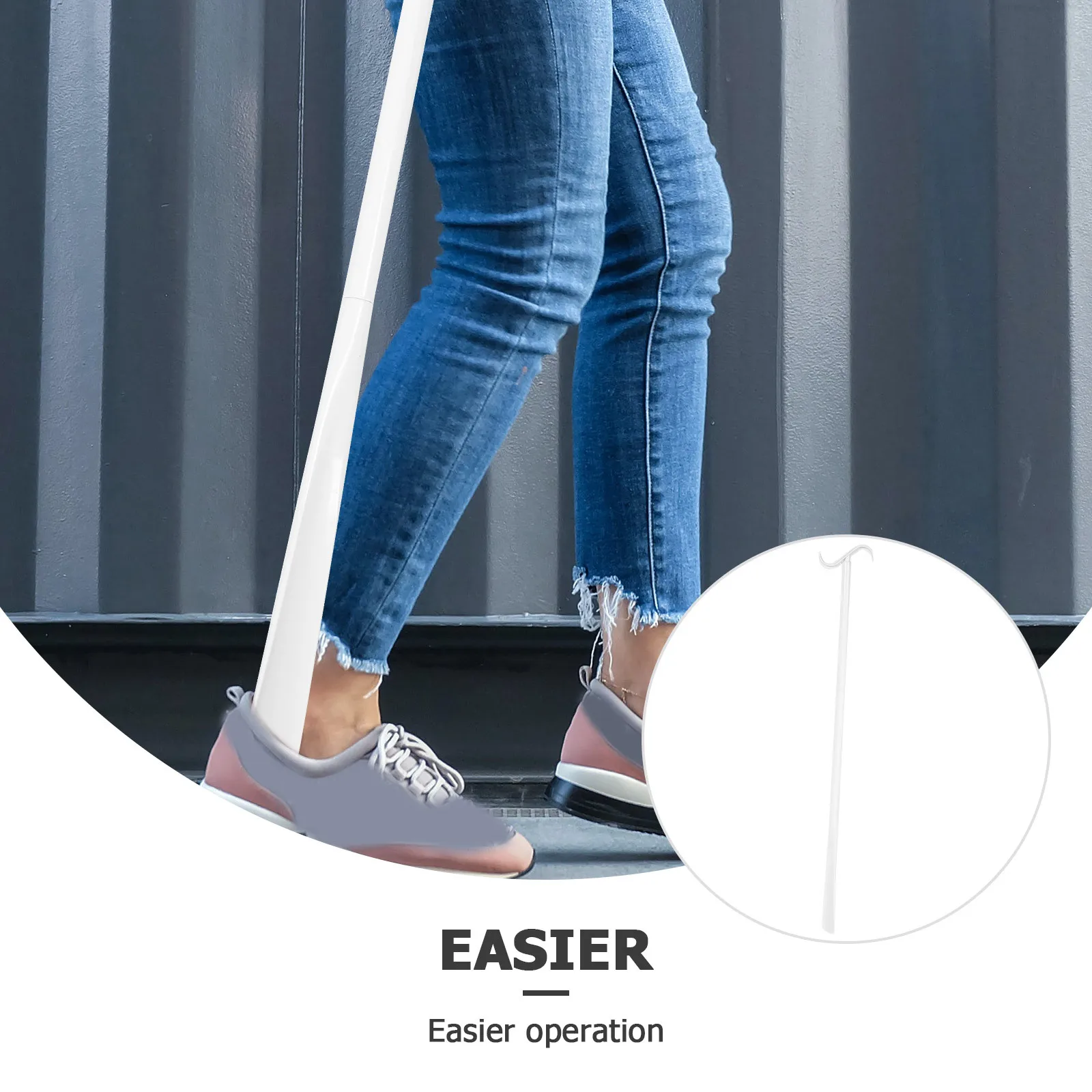 

Туалетная палочка «два в одном», съемный подъемник для обуви, прочный перевязочный аппарат для инвалидов, легкая помощь для пожилых людей с ограниченными возможностями