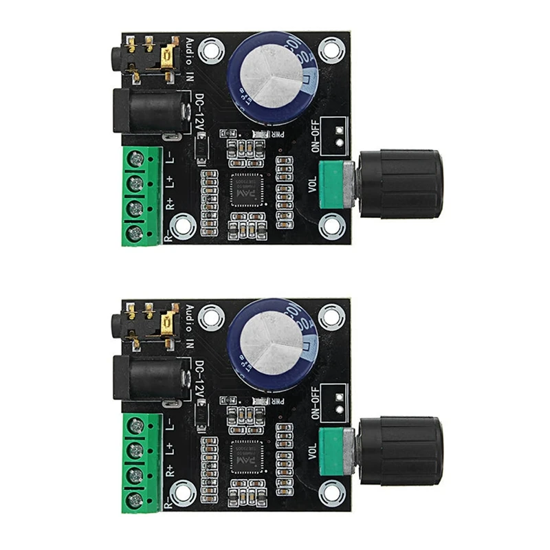 

2X PAM8610 Dual Channel DC 12V HD Pure Digital Audio Stereo Amplifier Board Class D 15W X 2 High Power Amplifier Module