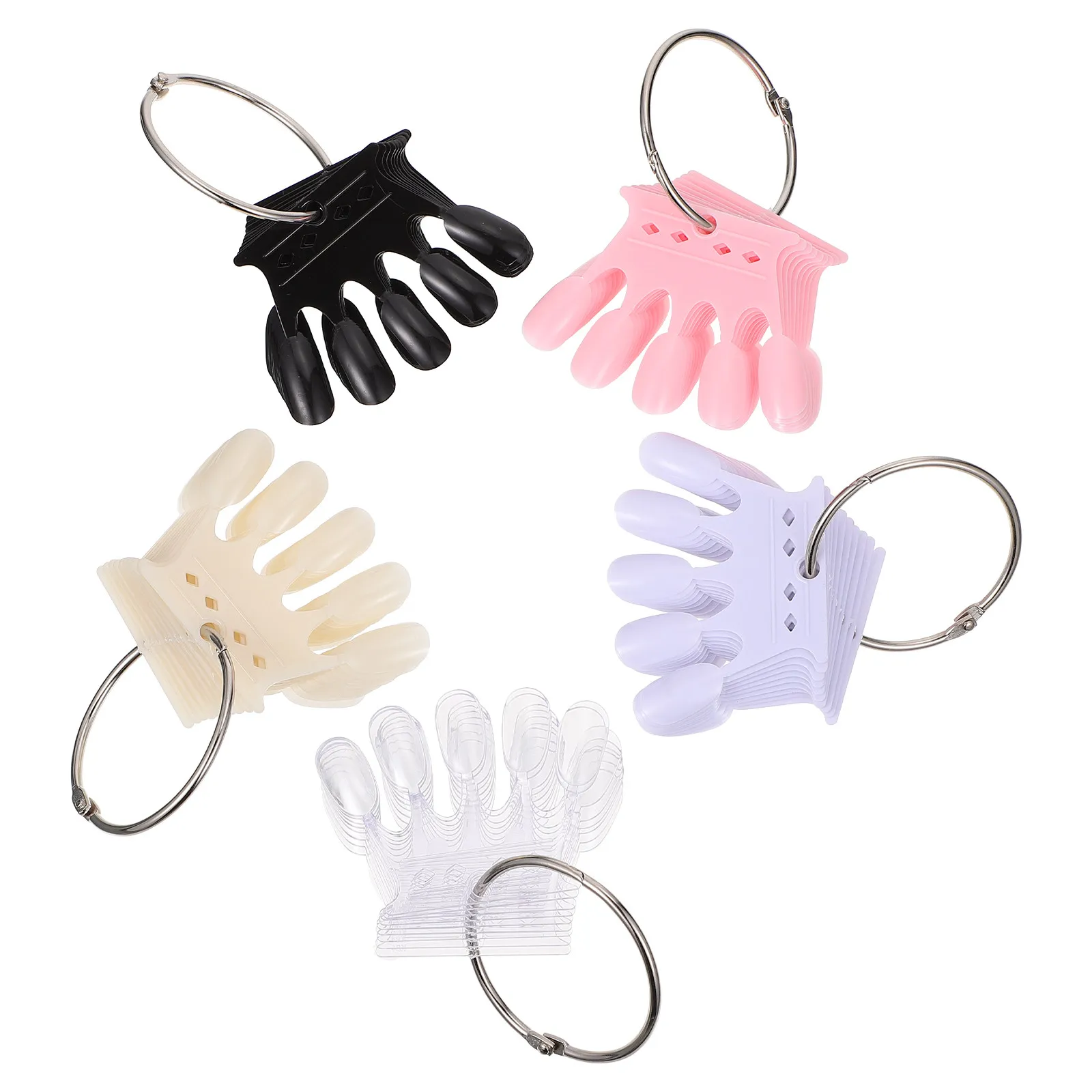 

Набор из 5 карточек-демонстраторов для маникюра, доски для демонстрации цветов, инструмент для подбора цвета, аксессуары для салонов красоты