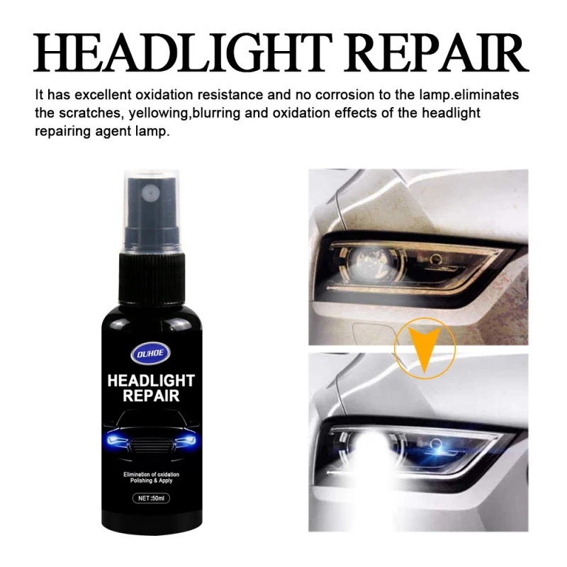 

1~15PCS Car Headlight Polishing Agent Scratch Remover Repair Fluid Headlight Renewal Polish And Maintenance Liquid Kit Auto