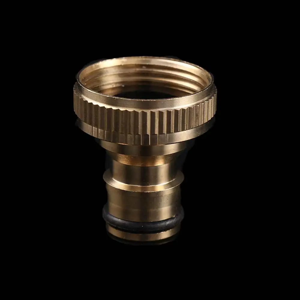 Durable High Quality 1PC Water Hose Hosepipe Gardening Snap Threaded Tube Adaptor Quick Connector Brass Tap