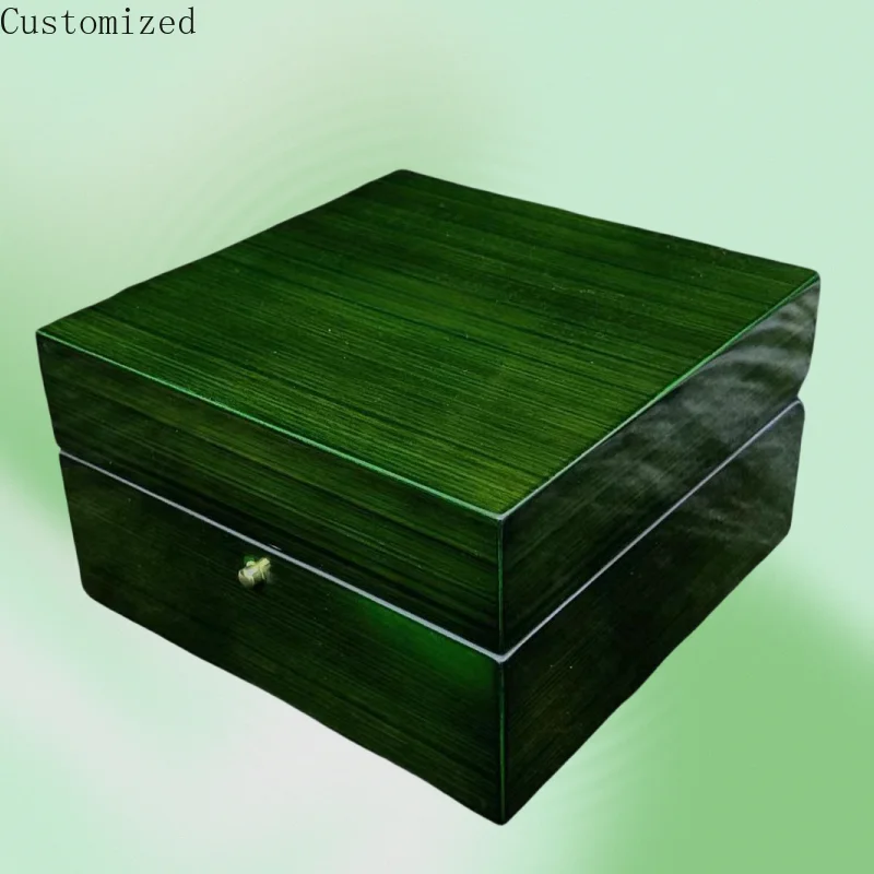 Customized Luxury Black Green Aspit Ellipse Watch Variety Storage Case Jewelry Organizer Display Leather Women Watch Travel Box