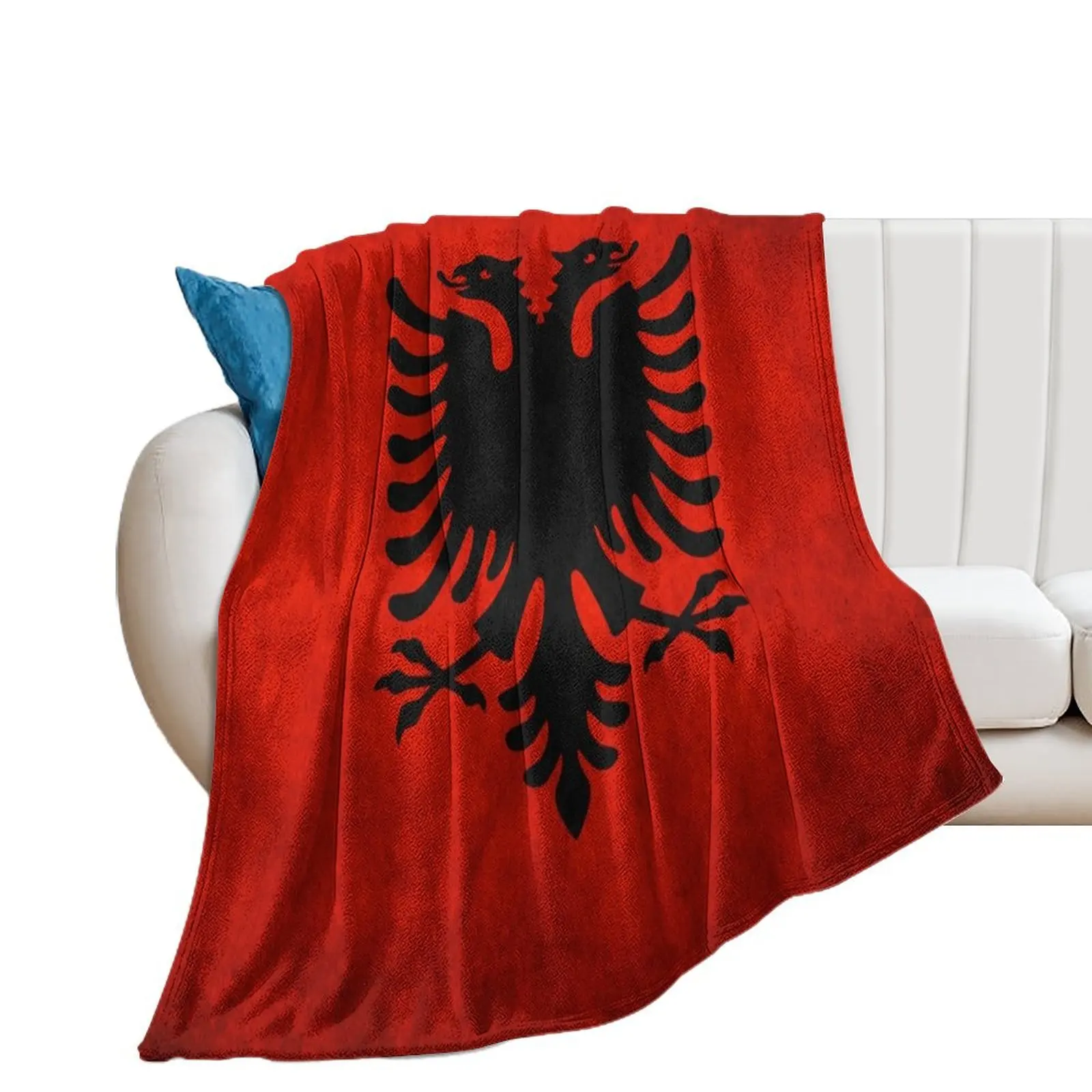 

Albania | Albanian Flag | National Flag of Albania Throw Blanket Blankets For Sofas Thermals For Travel Blankets