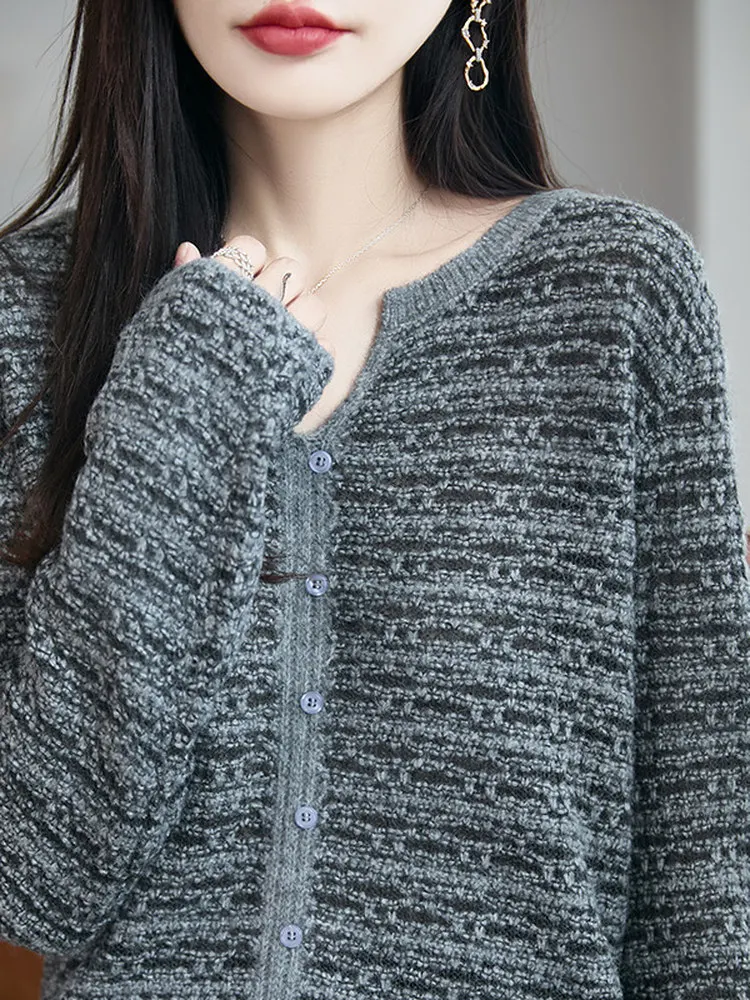 

Faionable Soft Sweater Low Ne Knitted Wearable as Outerwear Warm Furry Skin-friendly Autumn Winter Casual Loose Fit Women...