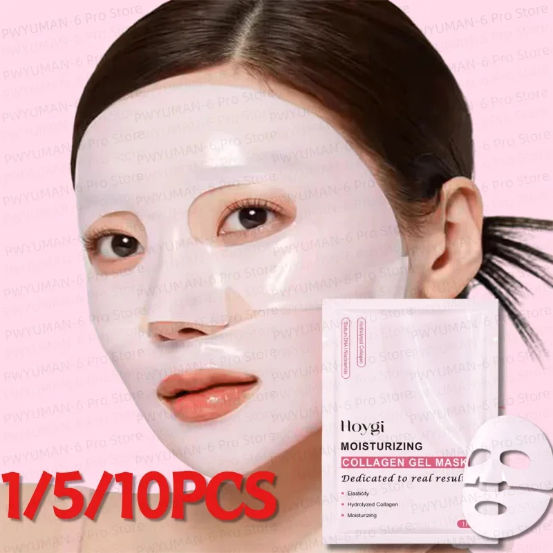 

Pink Bio Collagen Gel Salmon Pdrn Face Mask Deep Hydrating Overnight Moisturizing Hydrogel Jelly Face Sheeets Balance Skin Tone