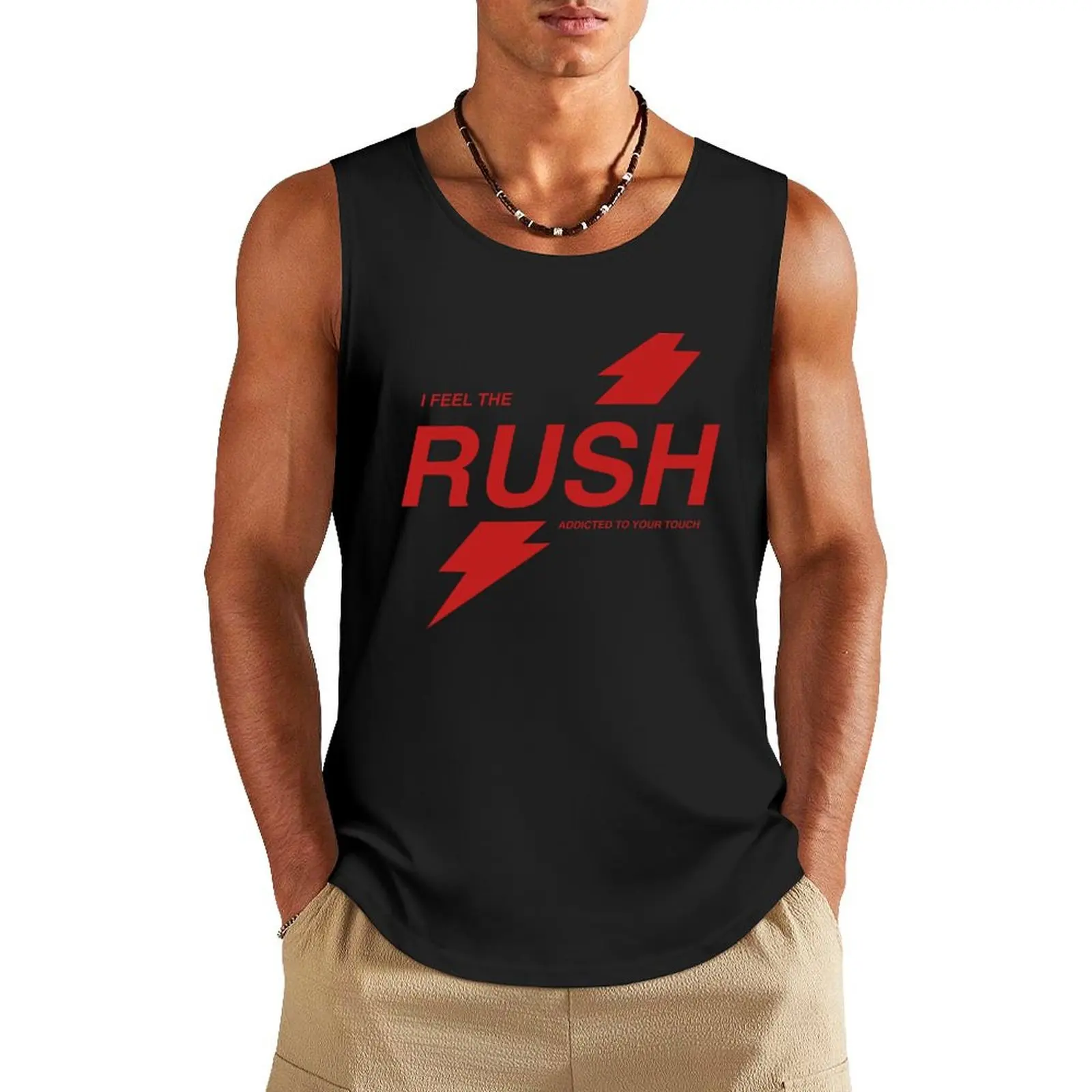 

Stylish Letter Print Tank Tops For Men Summer Loose Daily Casual Sports Sleeveless Vest Outdoor Street Gym Fitness Quick Dry Top