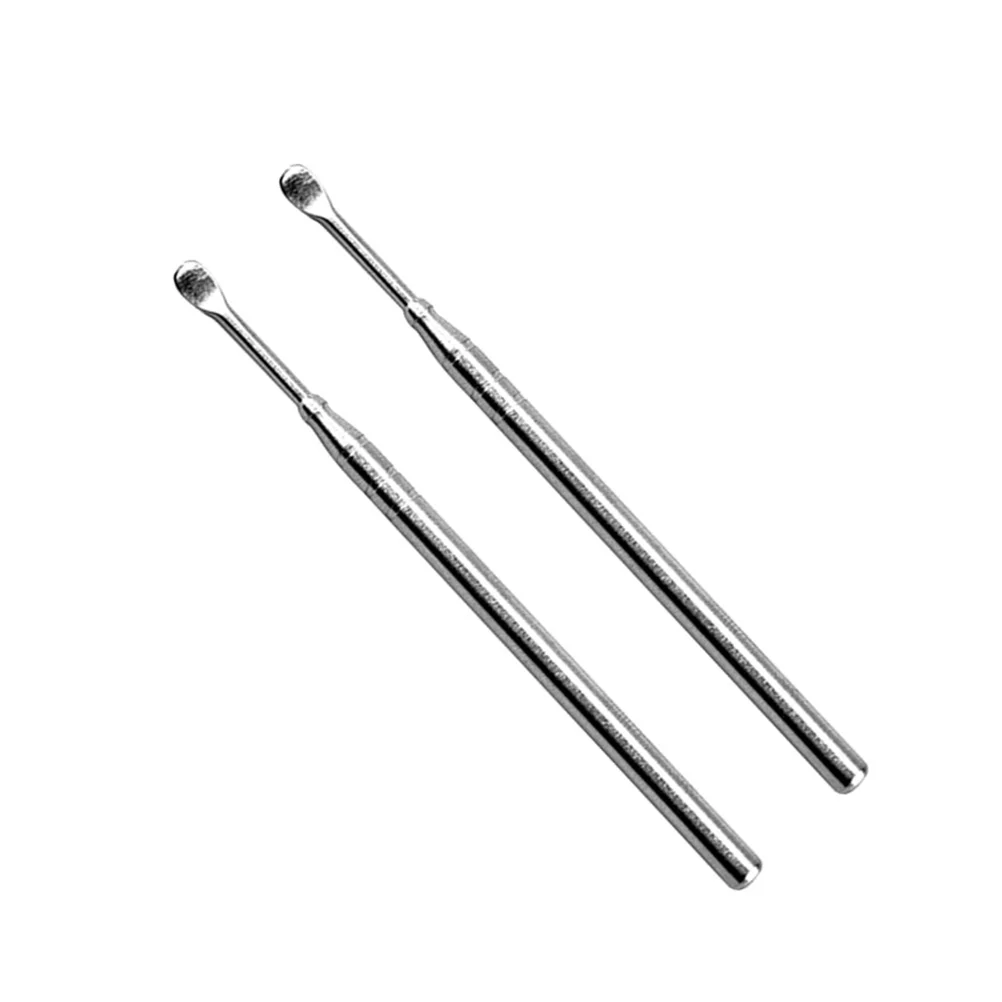 

2Pcs Smooth Rounded Stainless Steel Non Irritating Earwax Removal Tool for Personal and Family Use
