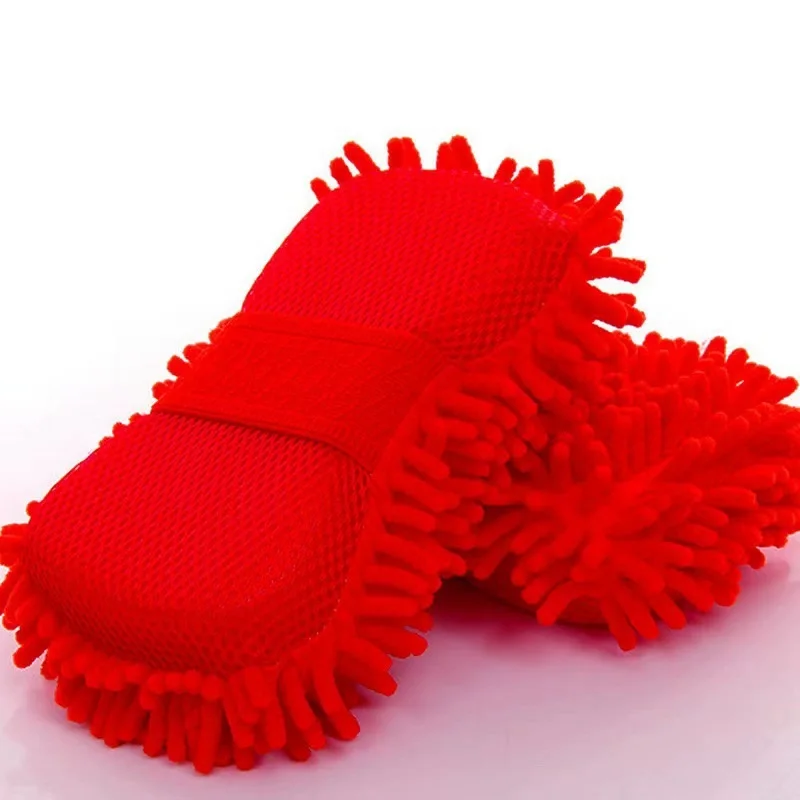 Autowashandschoenen Microfiber Veeg Autospons Krasvrij Autowasmiddel Koraal Fluweel Dubbelzijdig schoonmaakhulpmiddel