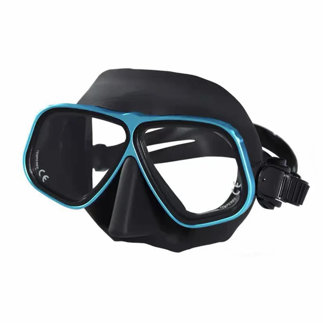Diving Mask Plastic-Alloy Frame Scuba Equipment Snorkeling Goggles Tempered Glass