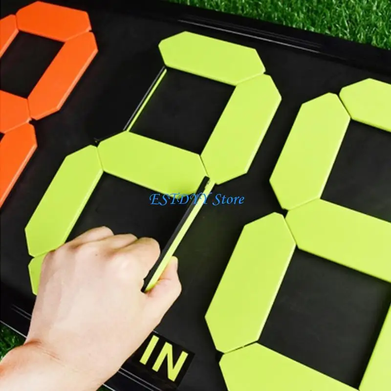 

G6DE Football Manual Substitution Board Card 4 Digits Soccer Substitution Board