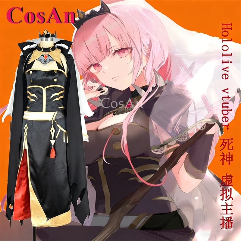 Disfraz de Cosplay de Anime VTuber Hololive Mori Calliope, Uniformes Dulces de Moda Calli, Ropa para Fiesta de Halloween, Tallas S-XXL