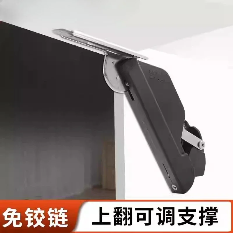 Hardware de suporte ajustável para abertura superior de armário e portas de vidro do guarda-roupa Função de acessórios de porta de madeira