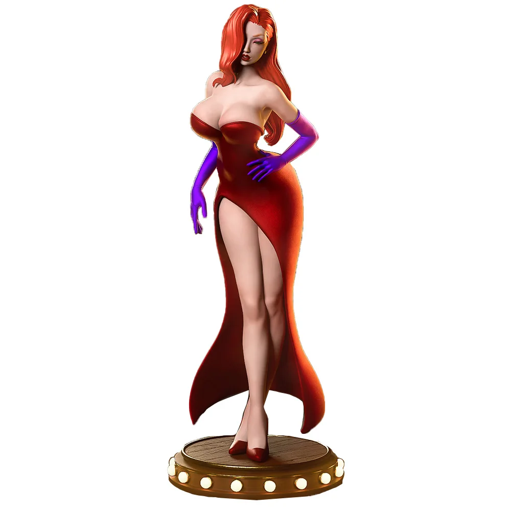 1:24 hars ongeverfd DIY Retro - Glamour - geïnspireerd vrouwelijk figuur - A927 verzamelobject