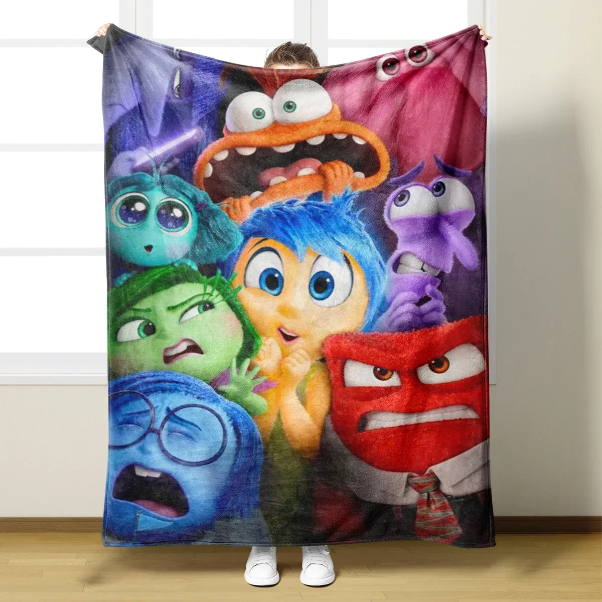 Disney Inside Out 2 flanella aria condizionata coperta tappeto per dormire inverno ispessimento coperta Home Sofa Decor coperta regalo per bambini