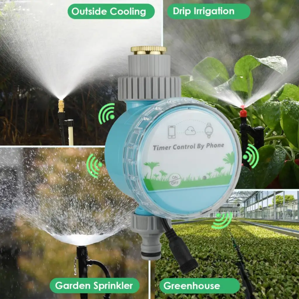 Sprycle WiFi Wireless Smart Water Timer Home Garden Automatic Irrigation Watering Remote Controller Outdoor for Greenhouse Plant