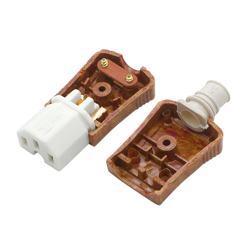 CE Copper IEC320 C13 C14 C15 UPS PDU Connector Power Cord Rewirable Cable Wiring Plug Female AC Power Socket Plug