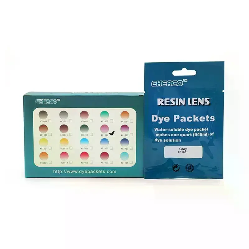 Optical Lens Tinting Powders Resin Lens Staining Powder Dye Packets Optical Prescription Tinted Glasses Lenses