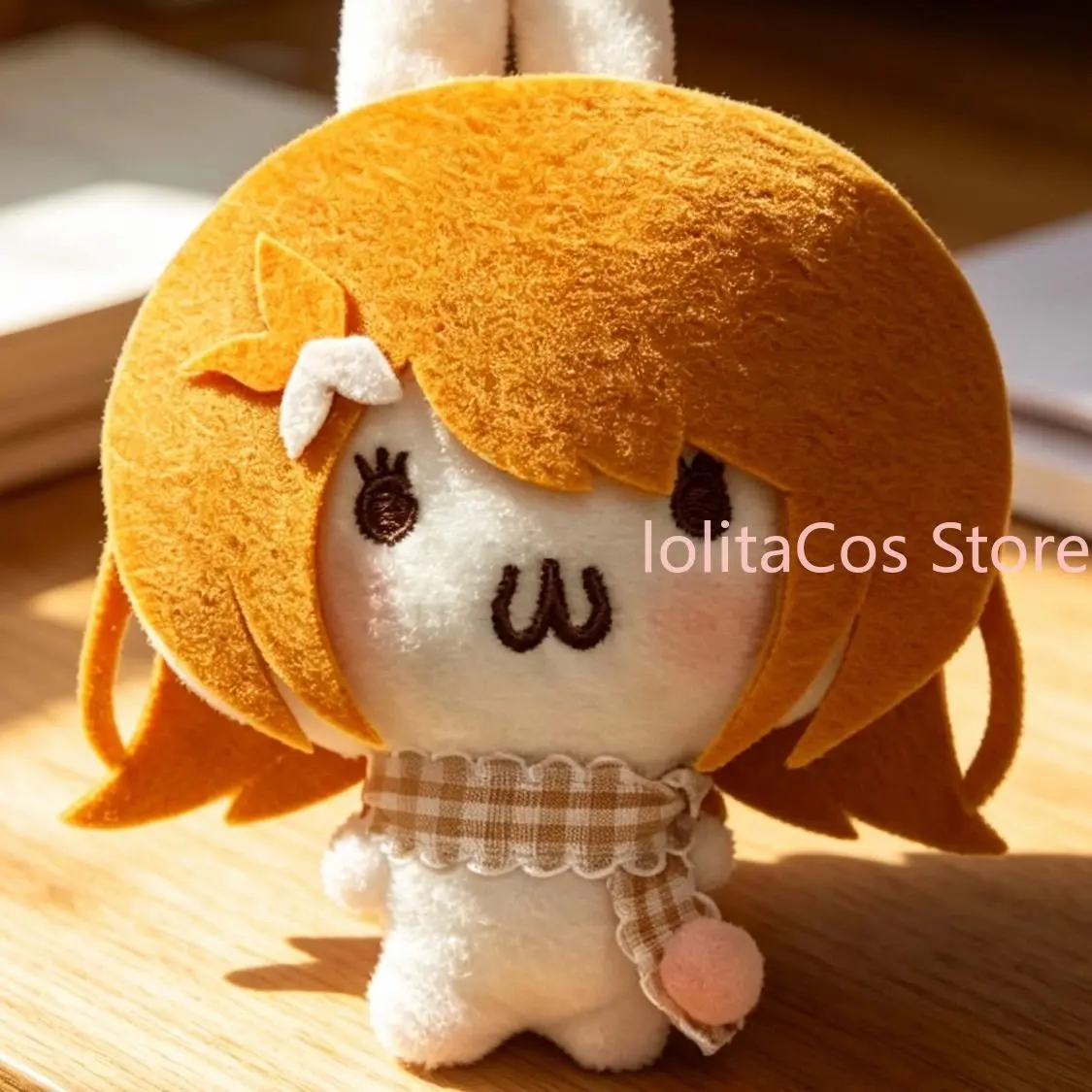 Pjsk Project SEKAI Minori Hanasato Cute Handmade Plush Doll Kawaii Bunny Keychain Anime Bag Pendant Girl Birthday Gift Cosplay view 2