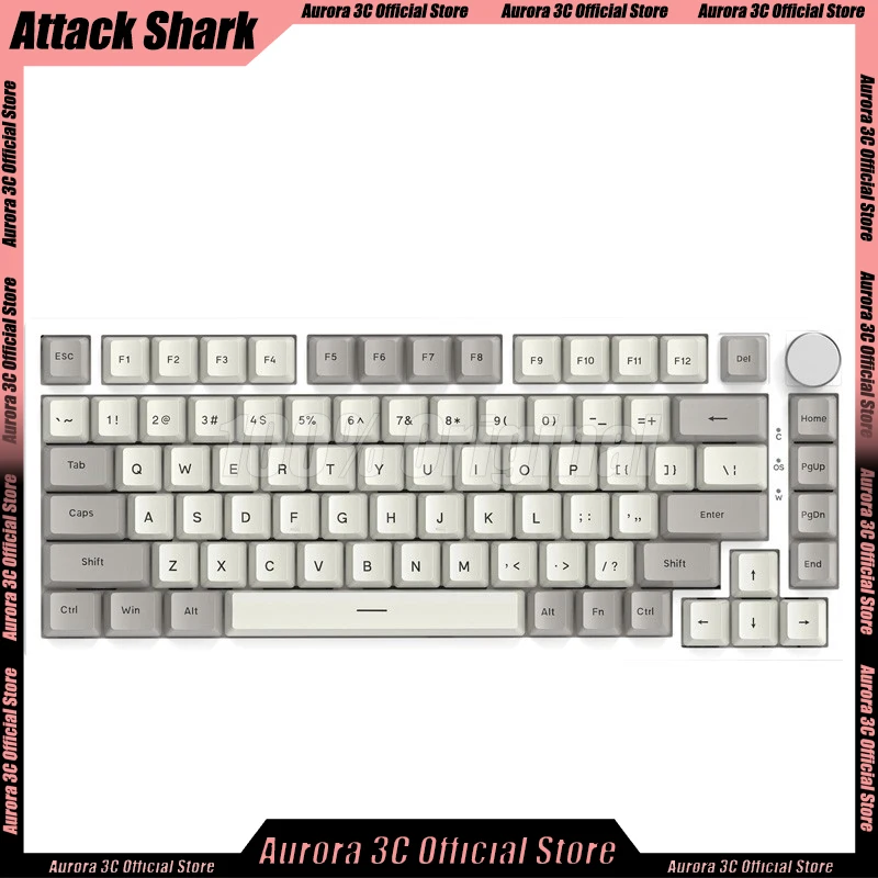 

Attack Shark K85 Mechanical Keyboards Magnetic Switch Wired Keyboard Low Latency Hot Swap Rgb Blacklight Custom Gamer keyboard