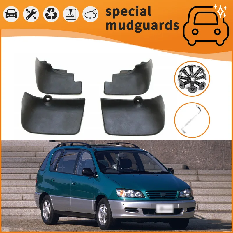 For 96-17 Toyota Ipsum Aqua models Mudguards Fender Mudflaps Front Rear Flares Splash Guards Cover Car Accessorie