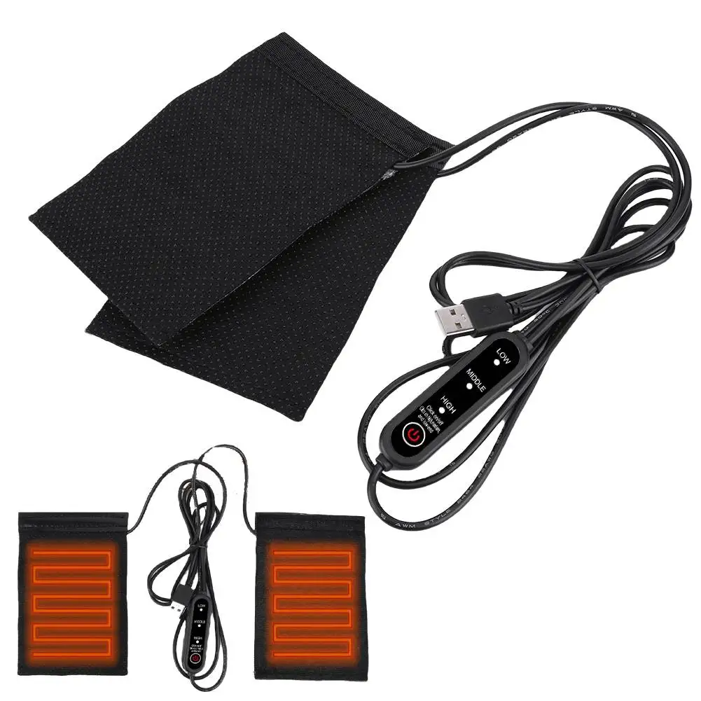 

12 В USB мотоциклетный чехол на руль с подогревом, 3 шестерни, ручки с подогревом, противоскользящий чехол с электрическим подогревом, аксессуары для мотоциклов