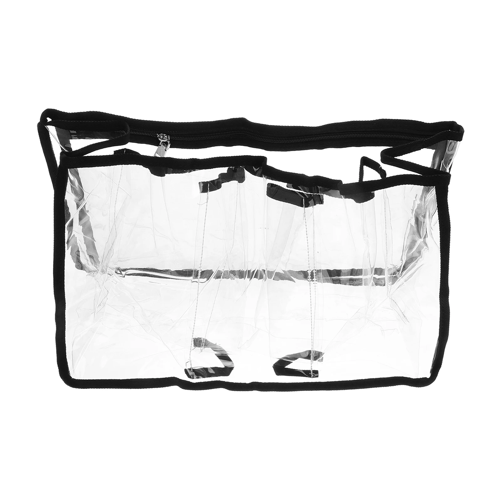 Thickened PVC Beach Bag Clear Spacious Waterproof Sandproof Organized Compartments for Outdoor Travel Tote Bag