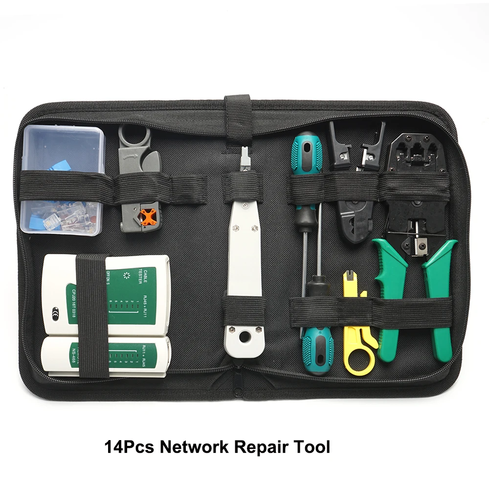 

Network Cable Clamp Pliers Stripping Crimping Pilers/professional Network Cable Tester RJ45 RJ11 RJ12 CAT5 UTP LAN Cable Tester