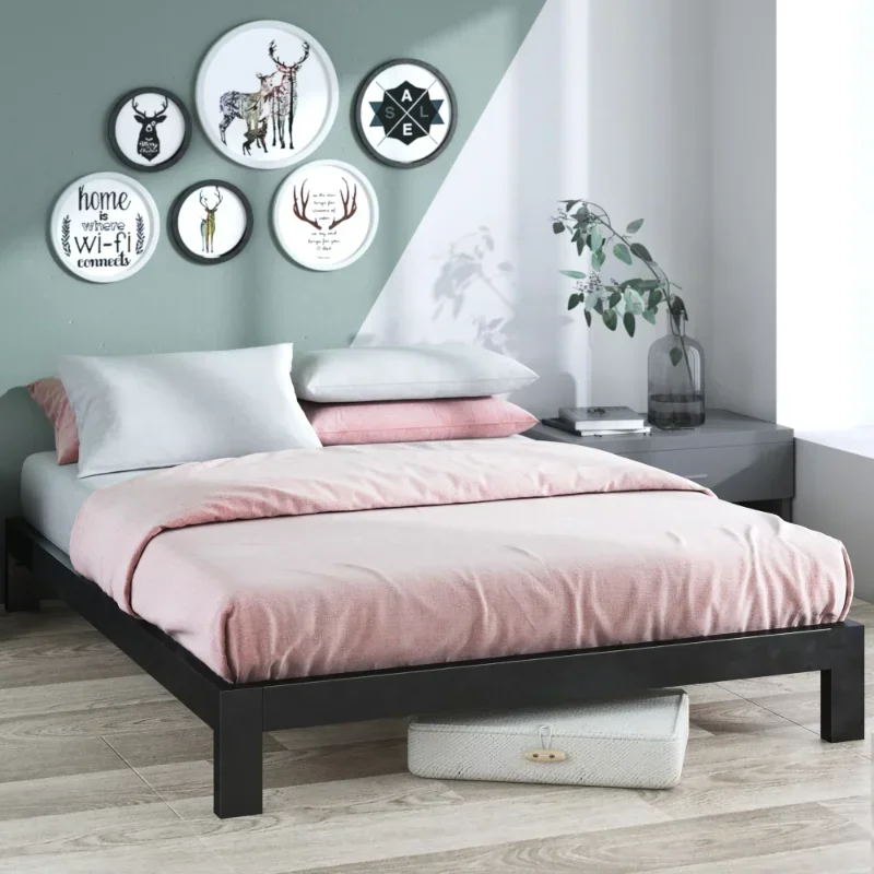 

Zinus Arnav 10” Black Metal Platform Bed Frame, Twin
