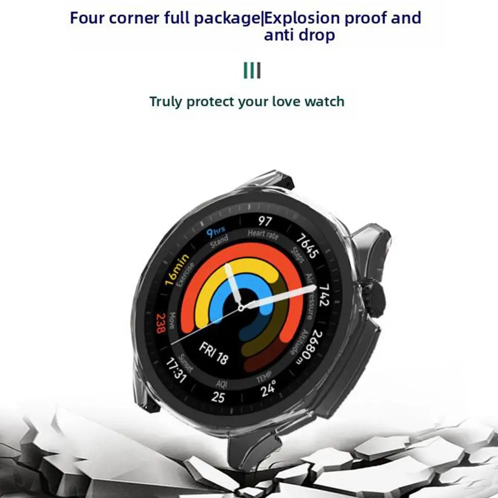 41/46mm High-definition Tempered Film Integrated Watch Suitable For Gt5 Watch Watch Accessories Q3r7