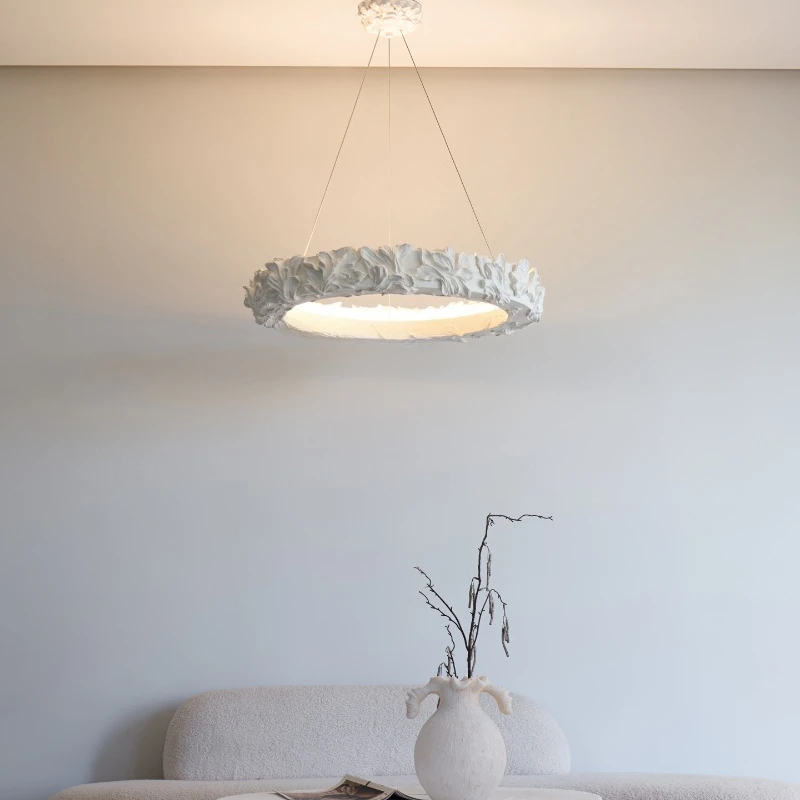 Pendant light living room dining room high-end art plaster lamps bedroom vintage decorative lights