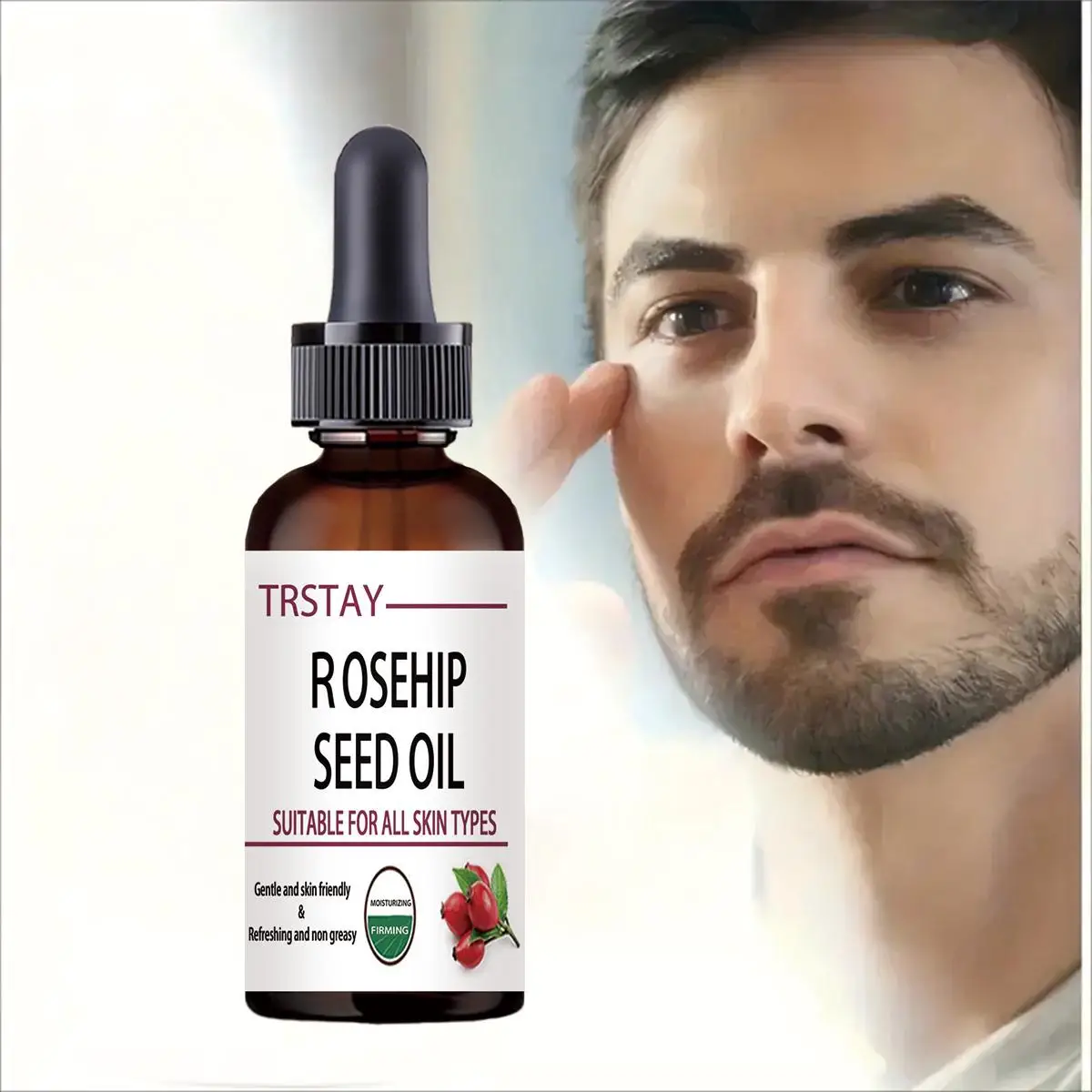 El aceite de semilla de rosa mosqueta es adecuado para todo tipo de piel. Es suave y agradable para la piel, refrescante, no graso, hidratante y firme.