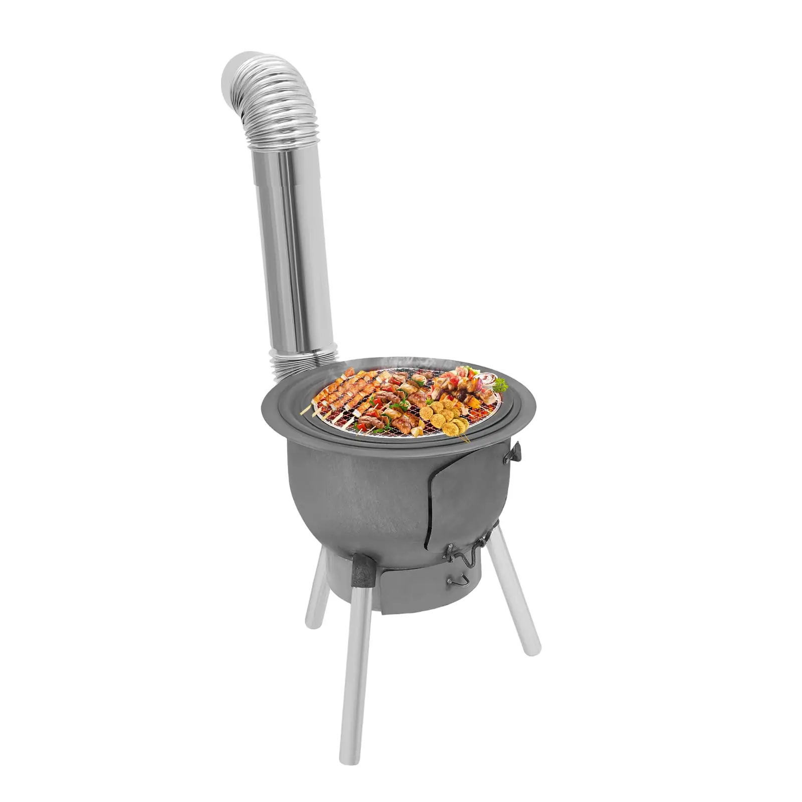 

High Temperature Resistant Freestanding Wood Burning Stove Efficient Combustion Smokeless Flue Design Easy Assembly