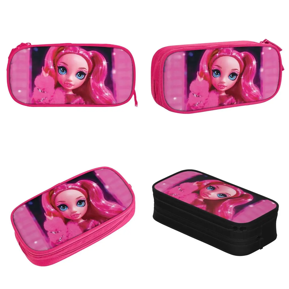 ستيلا مونرو قوس قزح دمية عالية جميلة في حالات أقلام رصاص الوردي قلم رصاص الحقيبة القلم لحقيبة الطلاب اللوازم المدرسية الهدايا القرطاسية