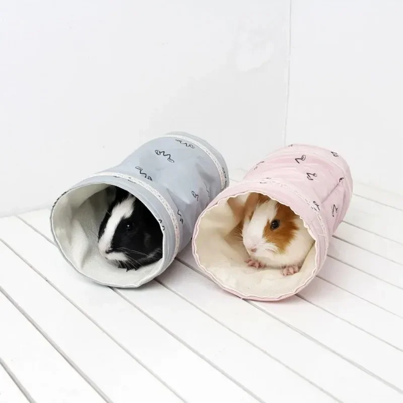 Guinea Pig Tunnel Tube Chinchilla Hedgehogs Dutch Rats Hamsters Cage Accessories Supplie Bearded Dragon Small Animal Pet Bed Toy