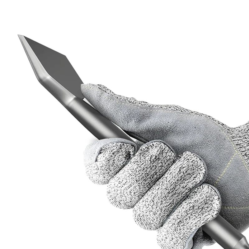 Cincel SDS Plus de 2 piezas, herramienta de extracción de azulejos doblados en ángulo de manivela y ancho de 3 pulgadas, Compatible con SDS Plus (3x10 pulgadas)