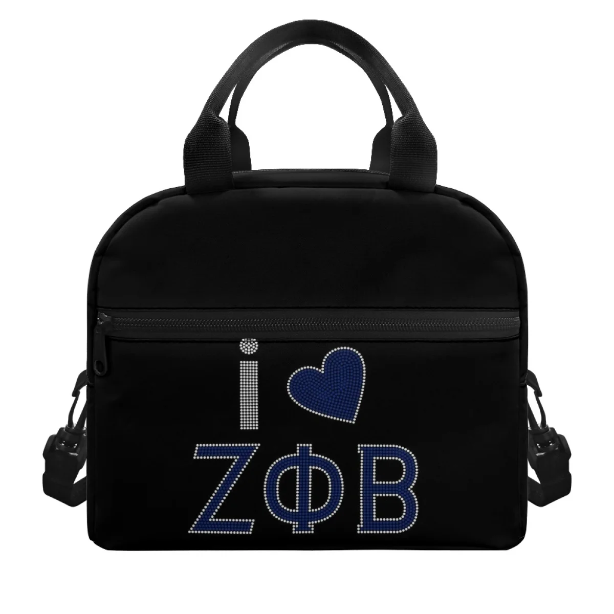 

FORUDESIGNS Sorority Colors Lunch Bag Zeta Phi Beta Stay Fresh Lightweight Snack Bags Meal Box Accessories Recyclable Camping