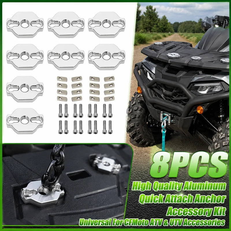 cfmoto-atv-utv用-8個入り-3-8インチネジ穴付き-高品質クイックアタッチアンカーアクセサリーキット-ユニバーサルアクセサリー