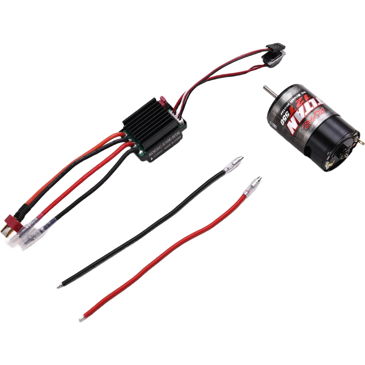 

Y34A 550 Brushed Motor Waterproof ESC 320A Speed Control Combination Set for 1/10 RC Car Crawler Axial SCX10 12T