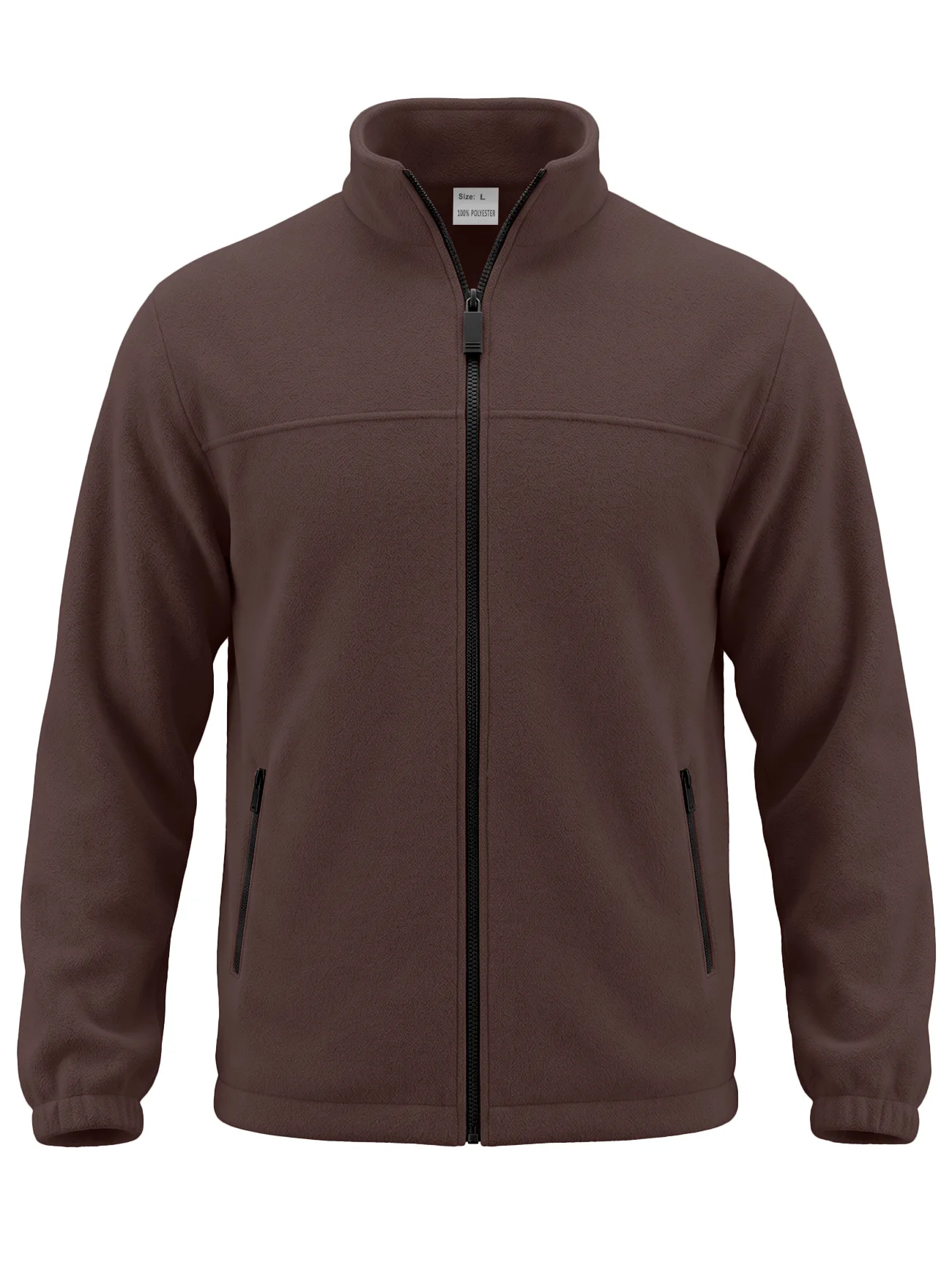 Men's New Autumn Winter Zip‑Up Stand‑Collar Jacket Warm Outdoor Sports Coat Trendy Casual Daily Commute Outerwear for Men