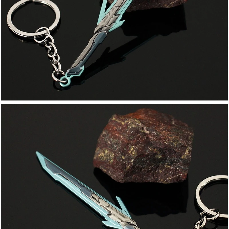 9cm nuevo juego VALORANT periférico Metal modelo accesorios de embalaje trasero llavero adornos de escritorio regalos de cumpleaños Juguetes