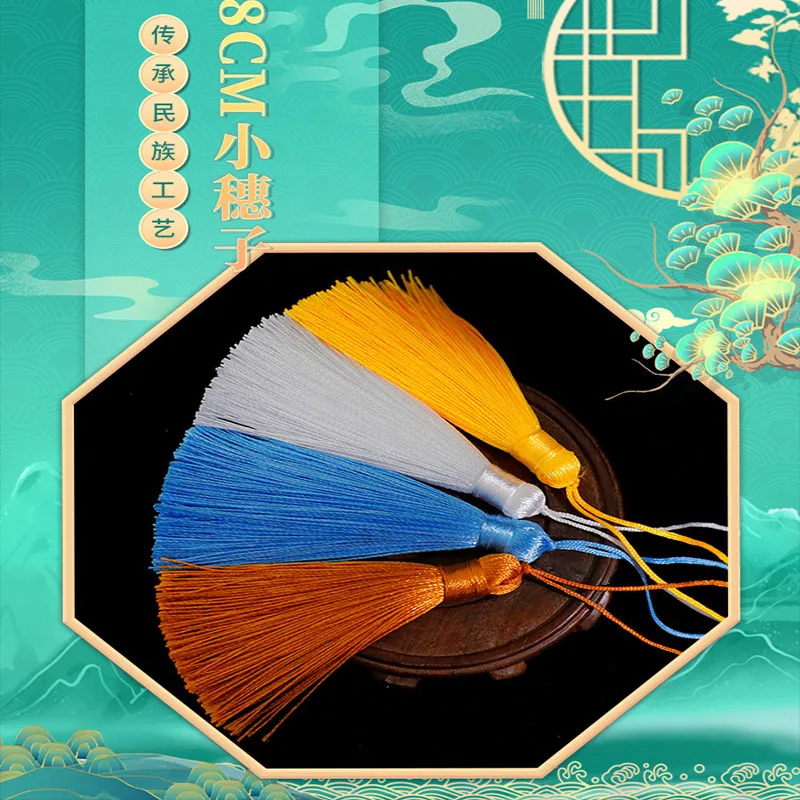 

2/5/10pcs 8cm Tassels Silky Handmade Soft Craft Mini Fringe for DIY Apparel Sewing Supplies Bookmarks Jewelry Curtain Accessory