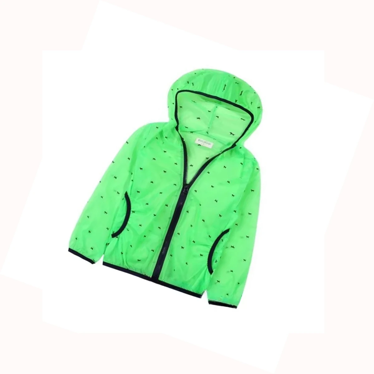 Summer sunproof jacket for boys 2-6Y spring kids girls clothes printed hooded coat thin 4Y ropa niños de 2 a 7 años